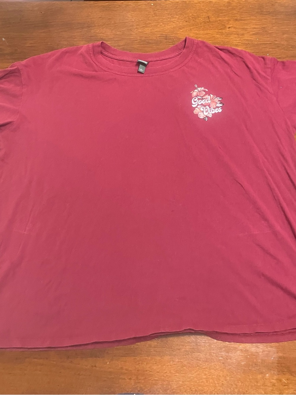 Huf Women’s Classic Box Logo Tee - Burgundy - Picture 2 of 2